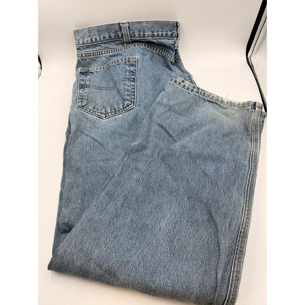 Carhartt Traditional Fit Jeans Mens 46x32 Blue Straight Leg Denim B480 DPS